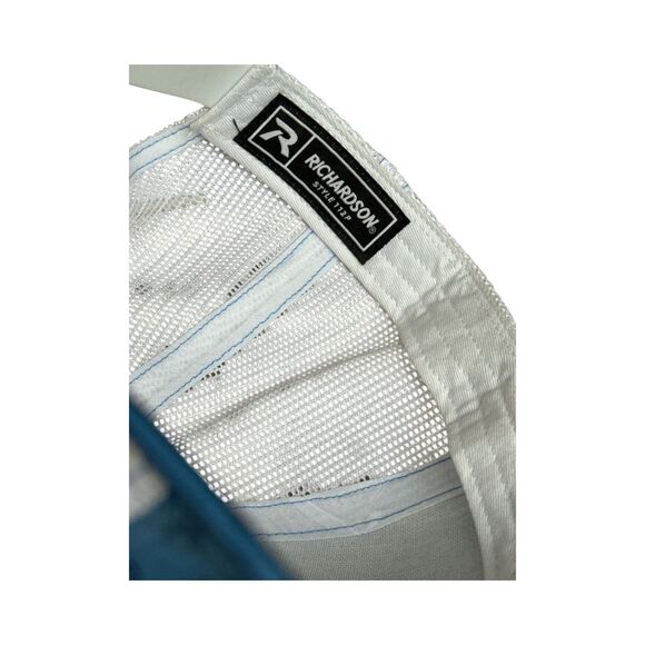 Richardson 112P Captain Donnie Harris Fishing Guide Hat Blue Mesh Trucker Cap - Picture 4 of 5